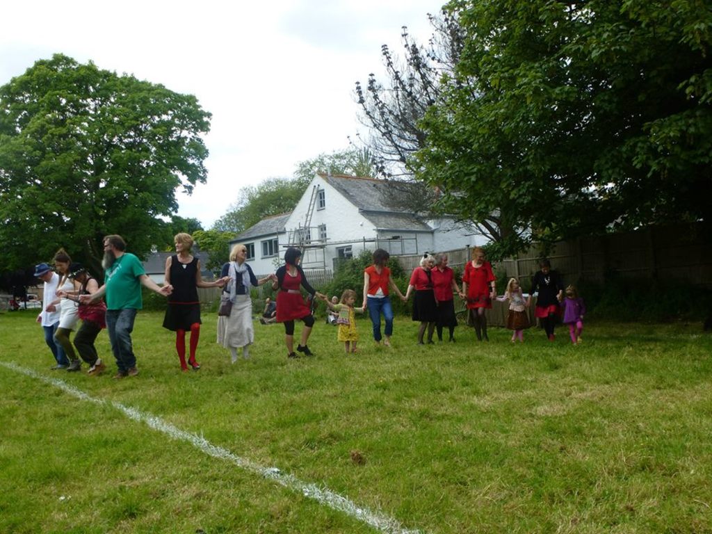 Cornish dancing at Glasney Field in Penryn