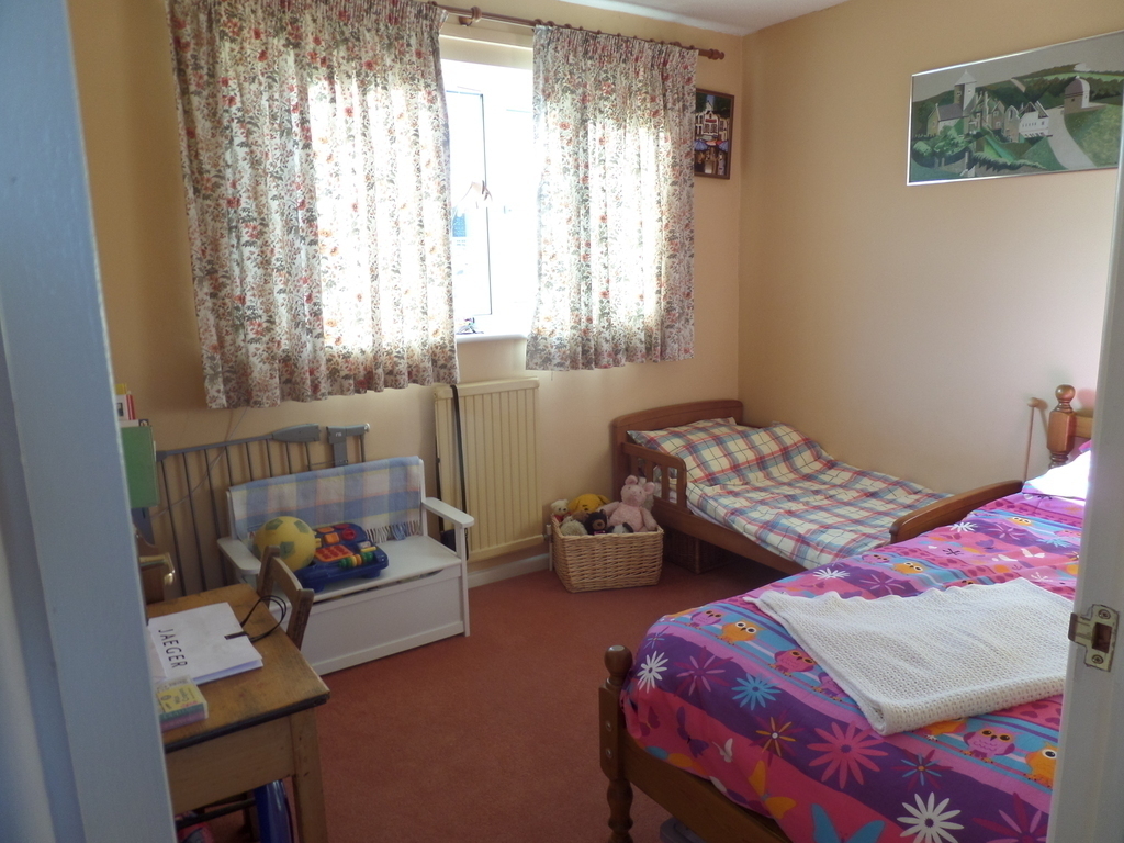 Fourth bedroom with two children's beds.