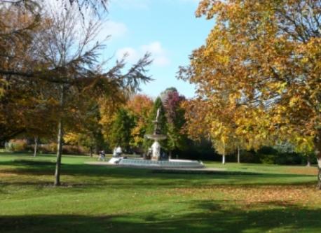 Vivary park in the centre of Taunton