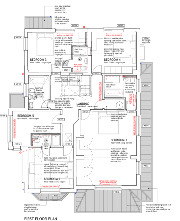 Architect's plan, first floor 