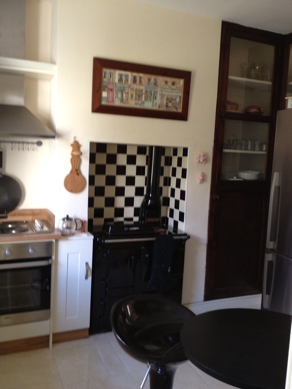 Kitchen range with Rayburn cooker