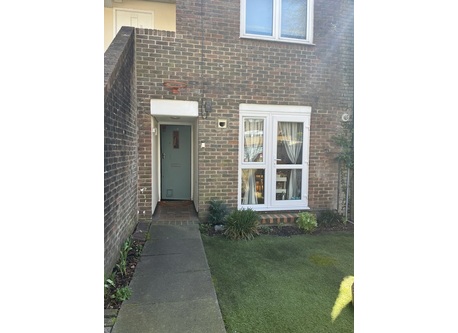 The front entrance of our cute little house in Archway, north London