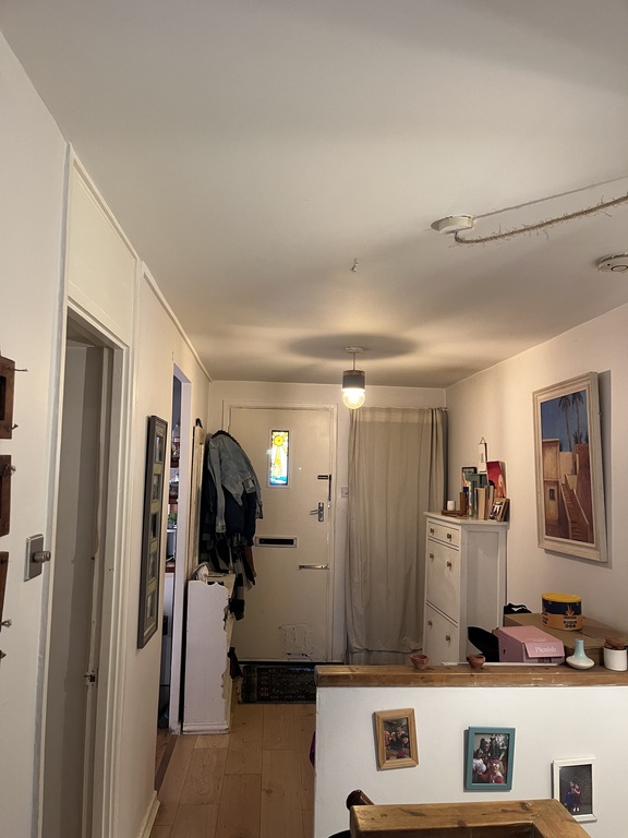 upstairs hallway and front door