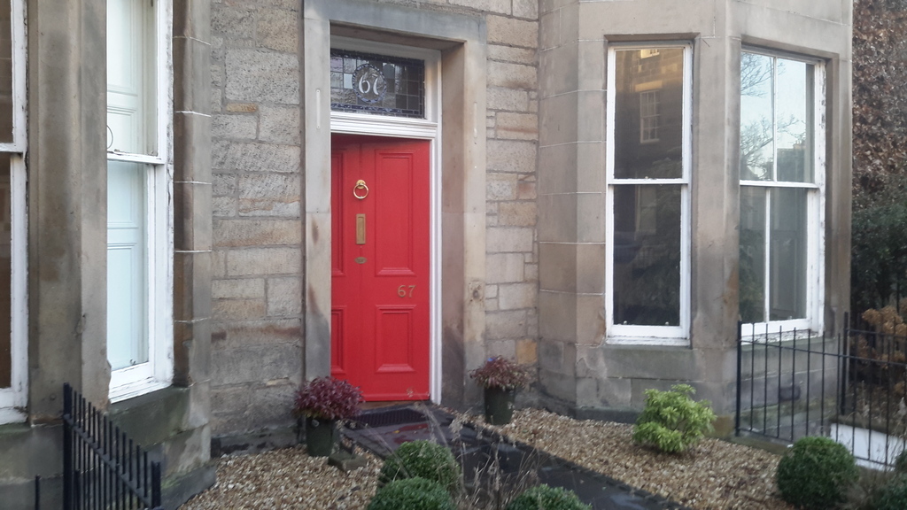 Front door and garden