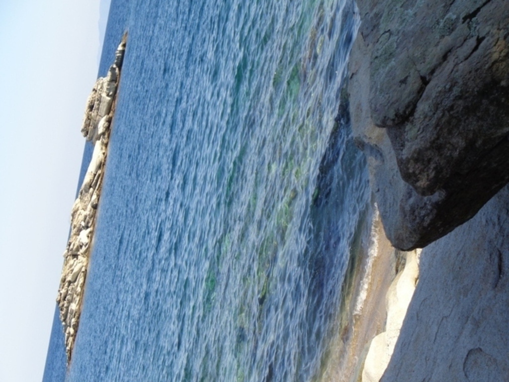 SECRET COVE BEACH AND SEA-GULL'S TINY ISLAND-knowing swimming necessary-clear waters-lots of urchins