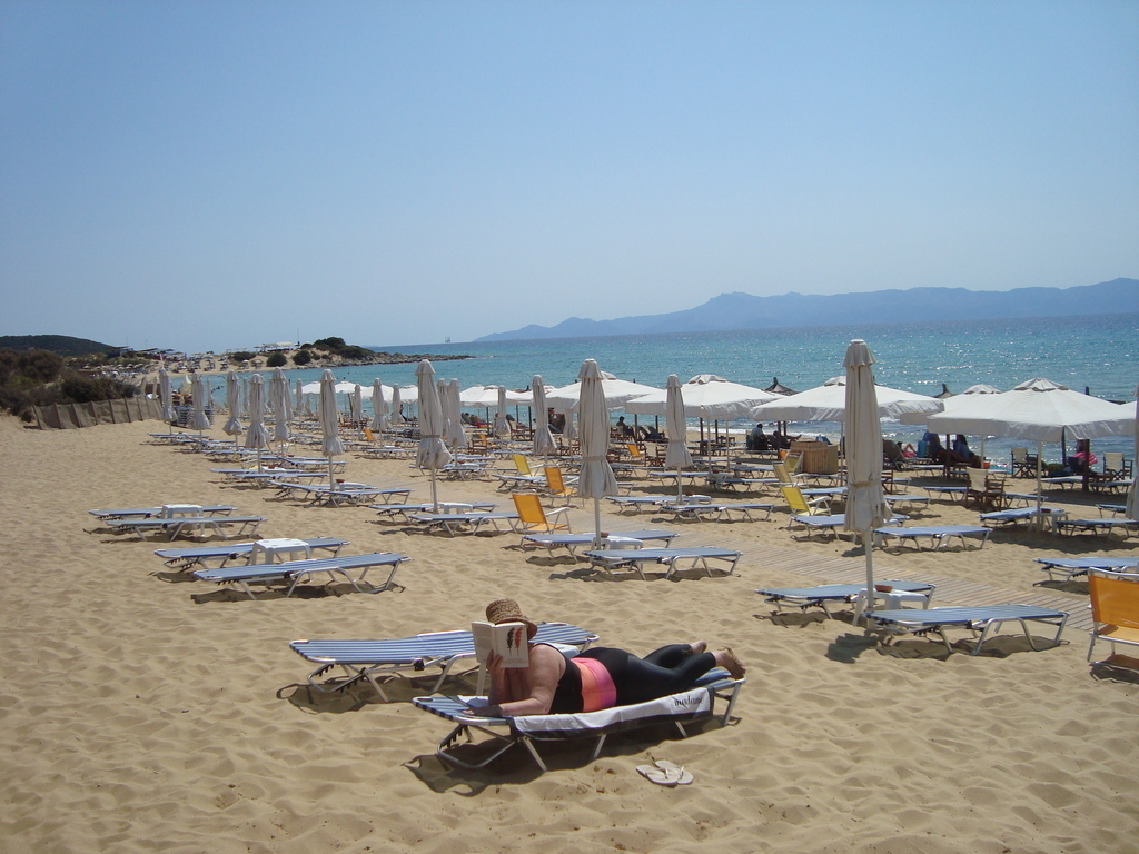 ammolofi   beach-liquid the name....there are  10   different named  beaches  all the length of  ammolofi