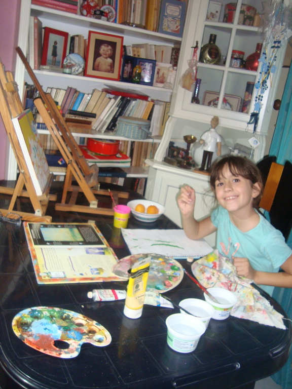 ground floor-library+painting corner for grandaughter