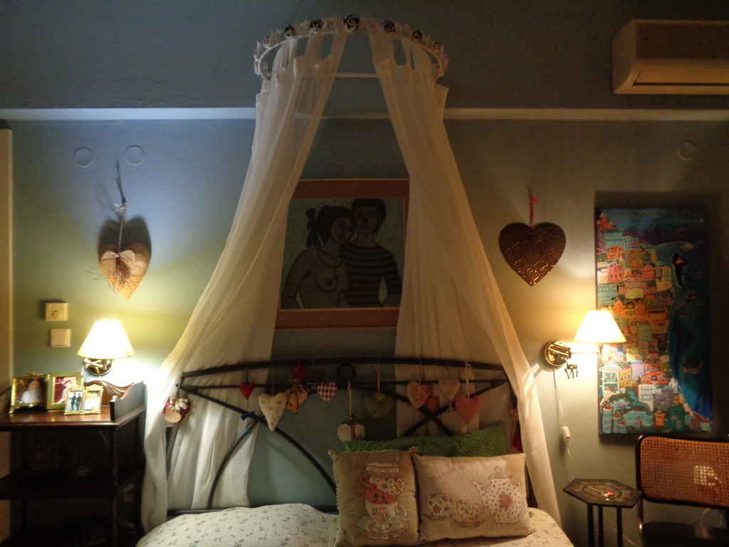 upper floor's double bedroom by night