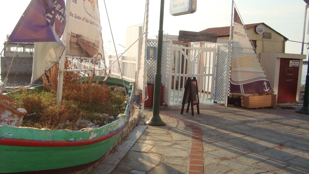 some  few  boats   stay   for  ever  at the mainland!