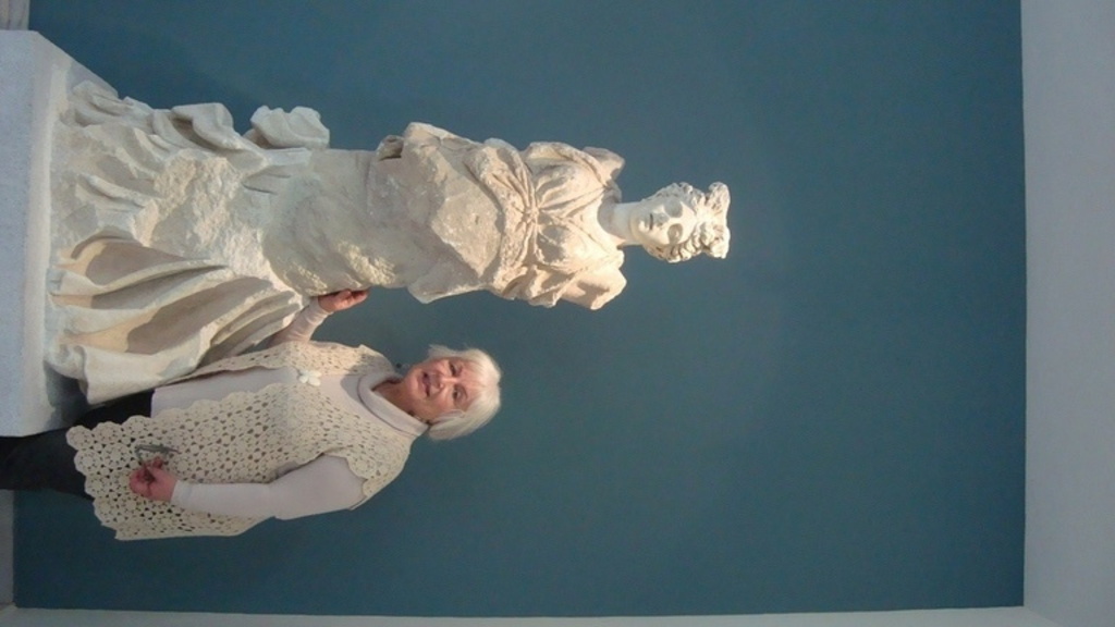 roman statue+me...philippi archaeological museum