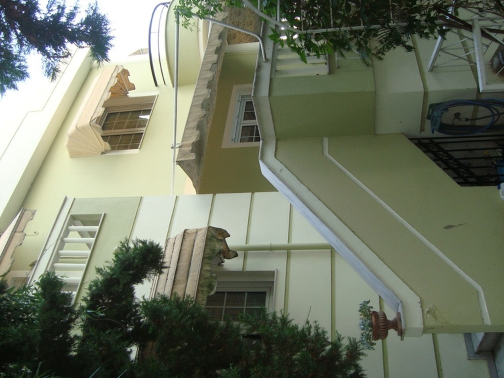 exterior of the  west side of the house