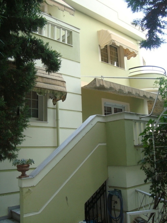 exterior of the  west side of the house