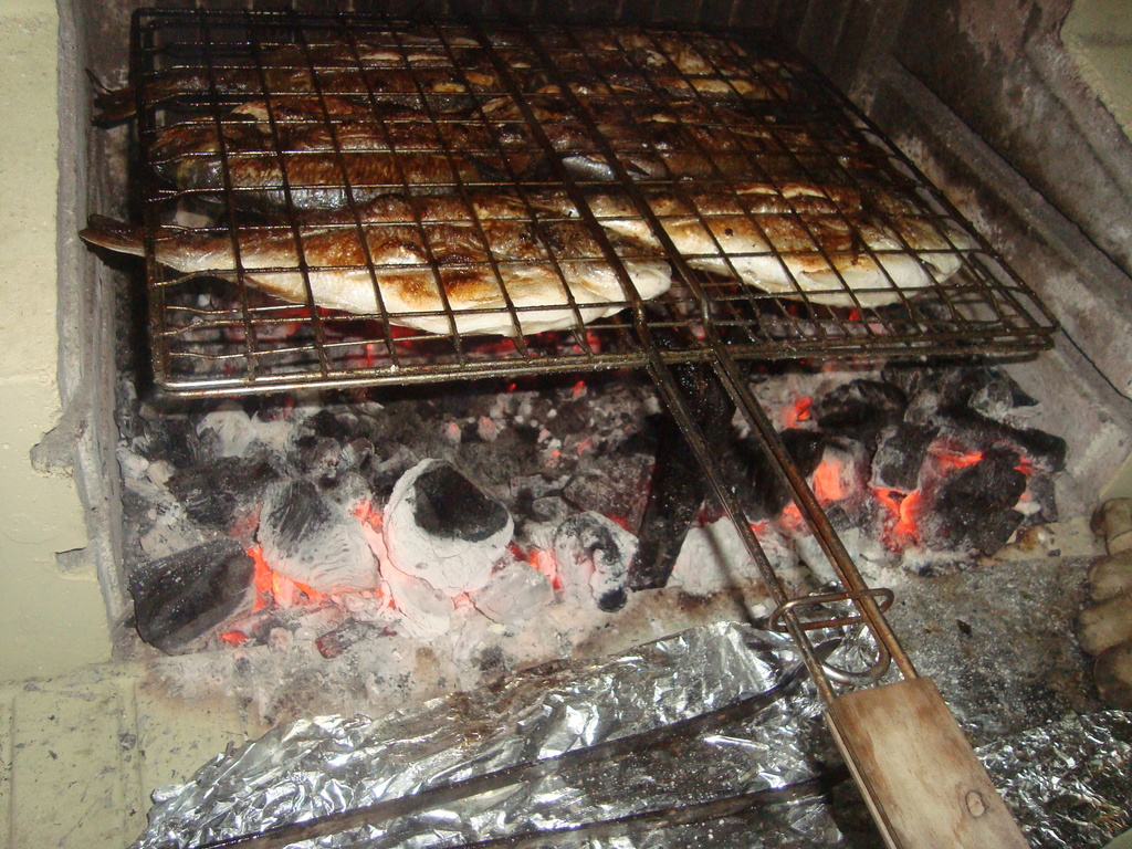 there will be coal to cook fish in  balcony's BBQ