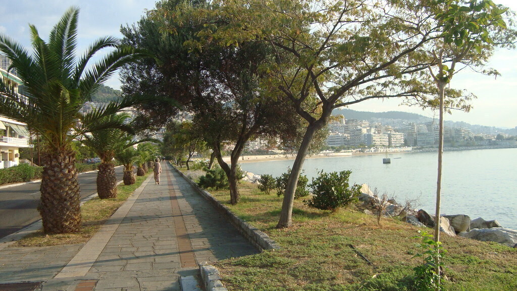 promenade  downtown kavalla  by  thesea-side