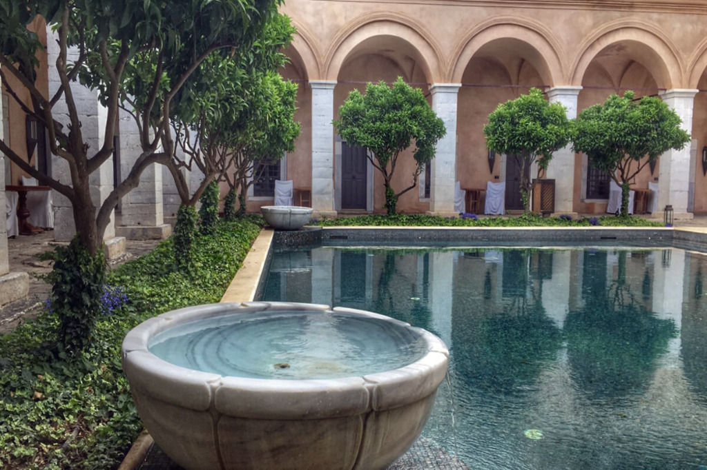 INTERIORS OF IMARET HOTEL- AN EGYPTIAN-GREEK-MUSLIM REMNANT OF  100 YEARS AGO