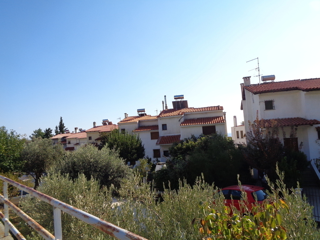 the houses   just when you start walking  for reaching secret cove