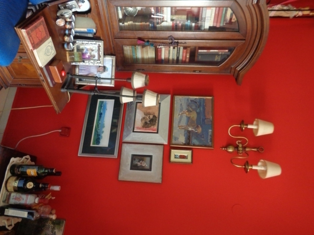 decorative bookcase and writing desk-chimney sitting