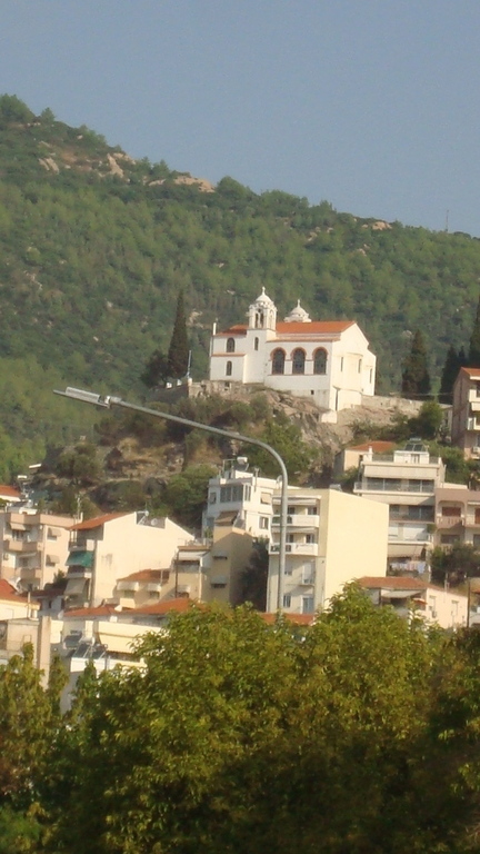 st-elias  church, an  uphill  neighborhood  of  kavala-views at acropolis cafe