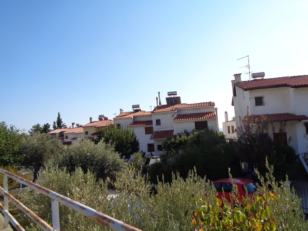 the houses   just when you start walking  for reaching secret cove