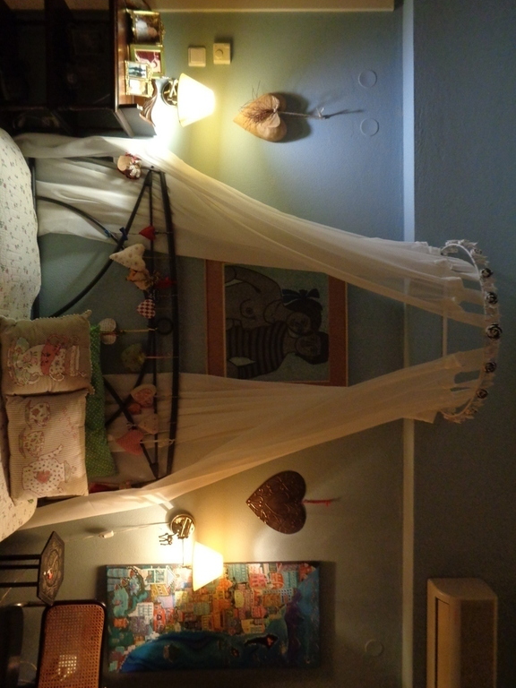 upper floor's double bedroom by night