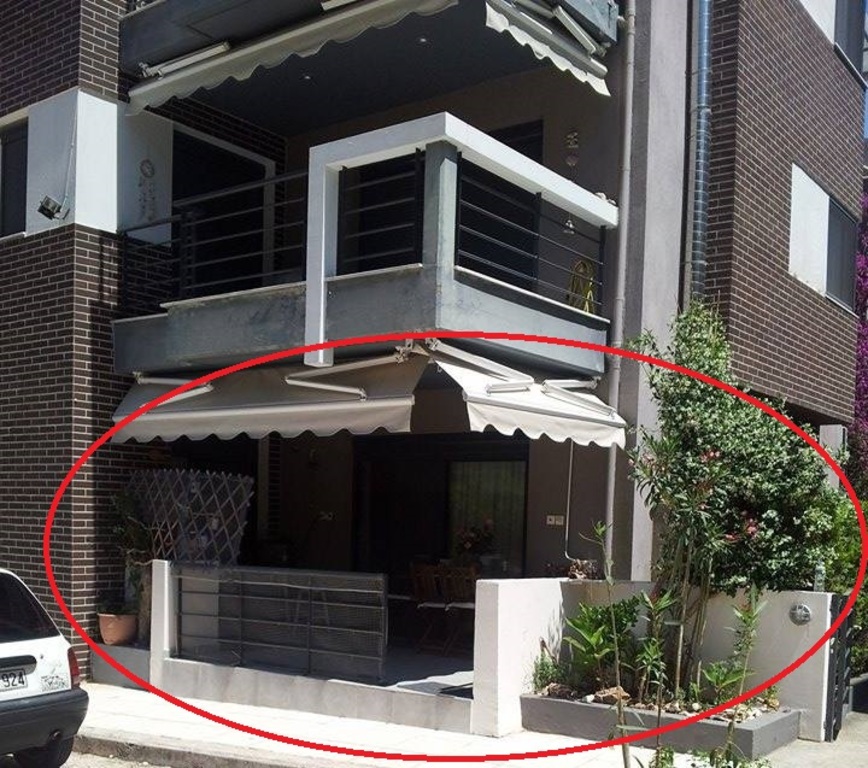 Our apartment is on the ground floor.