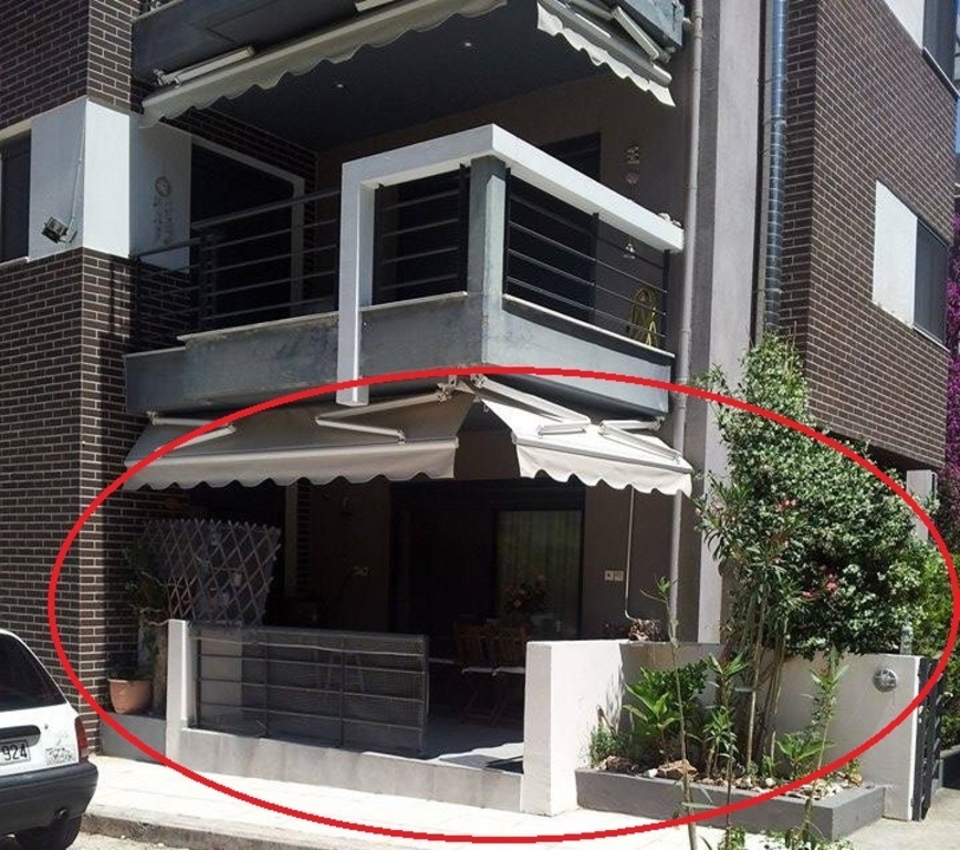 Our apartment is on the ground floor.