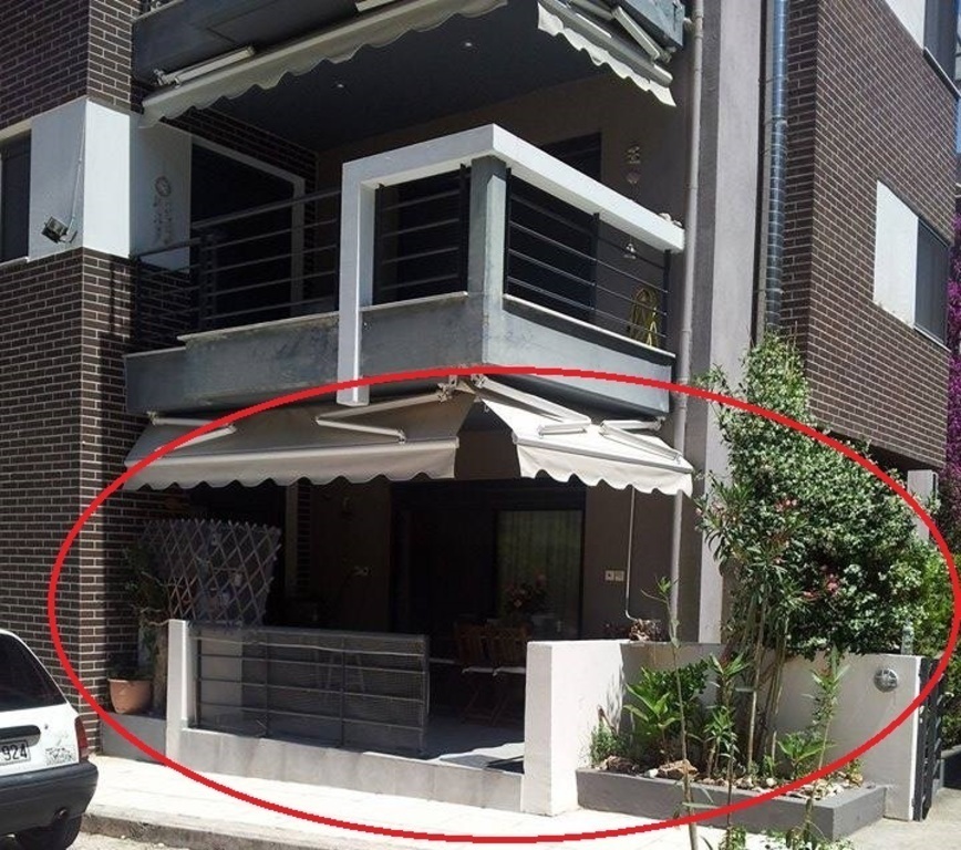 Our apartment is on the ground floor.