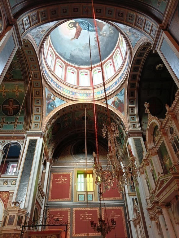 Εσωτερικό της εκκλησίας του Αγίου Νικολάου.