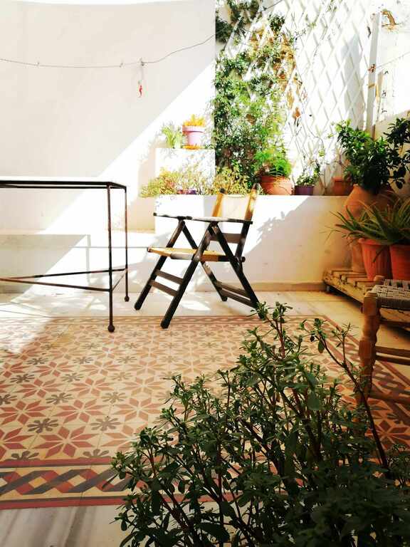 Τμήμα της αυλής.