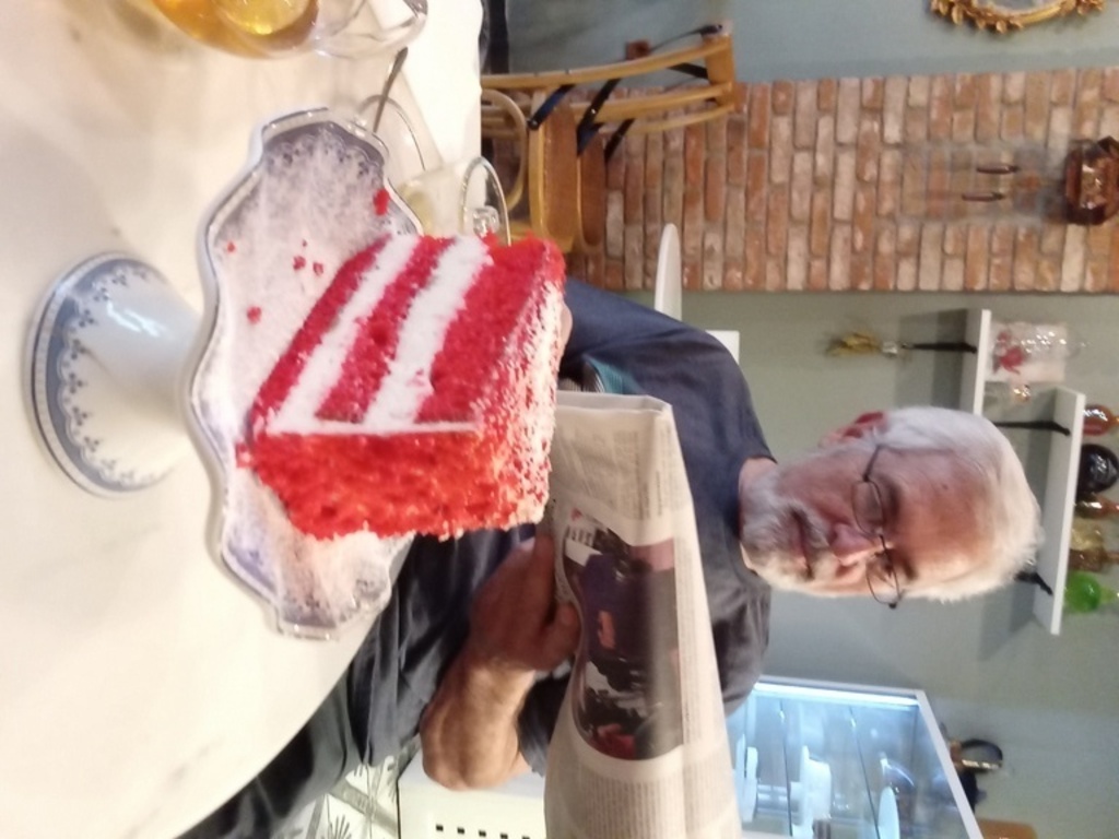 OUR BELOVED SWEET,  AT OUR SPOT   IN DRAMA TOWN....''Tarta'' the coffee shop's name!!...just 30' drive from  palio-kavala