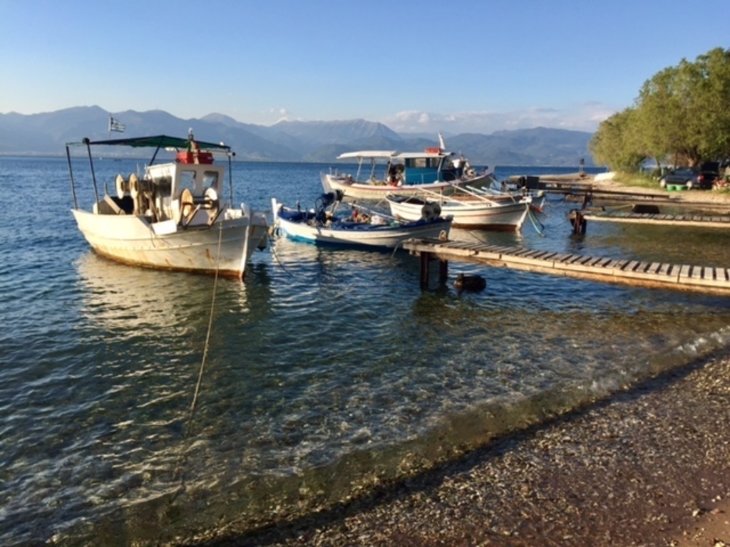 Local fishing boats in Rodini