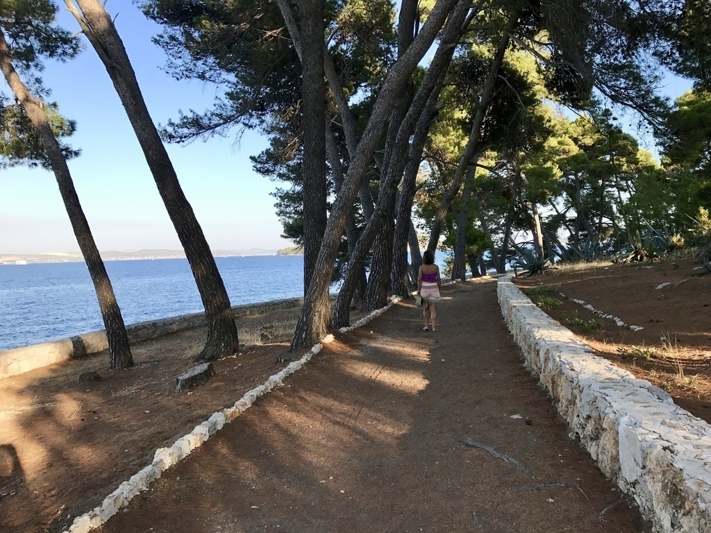 Swim or take a small boat to island Galevac 80 m from Preko 