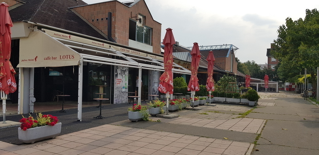 Cafes across the road