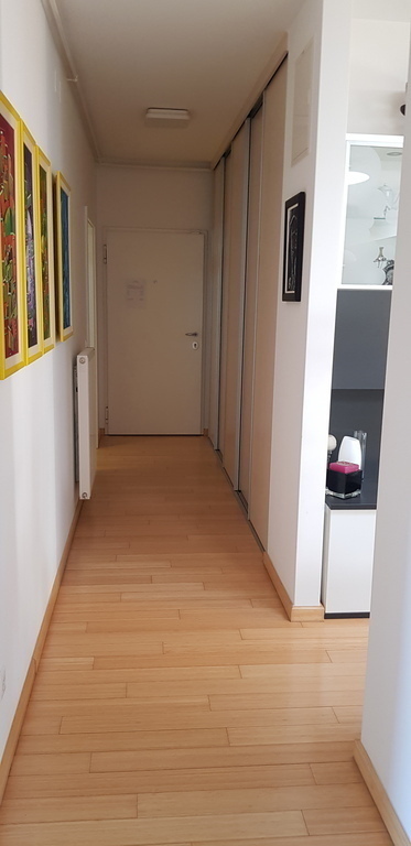 Corridor with the entrance door