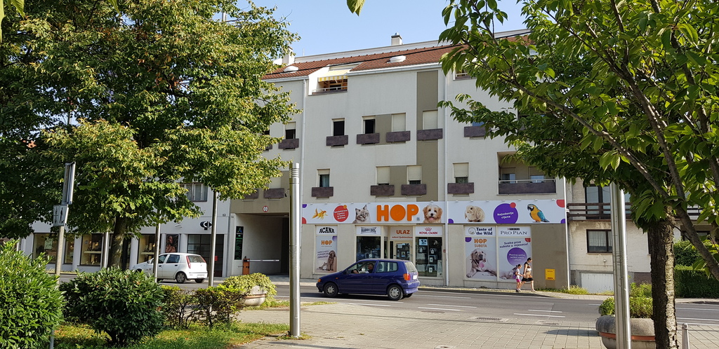 My balcony with the awning, on top of the building