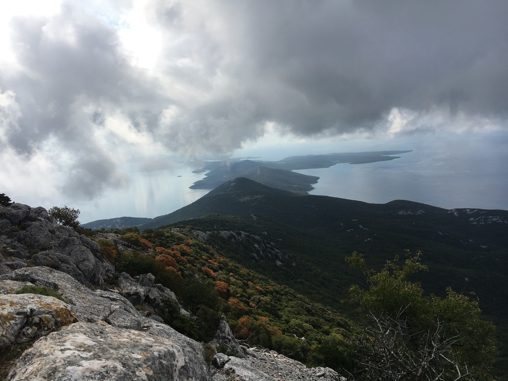 View from Osorcica mountain in the direction of Mali Losinj