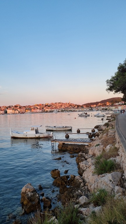 city view on the way from the beach