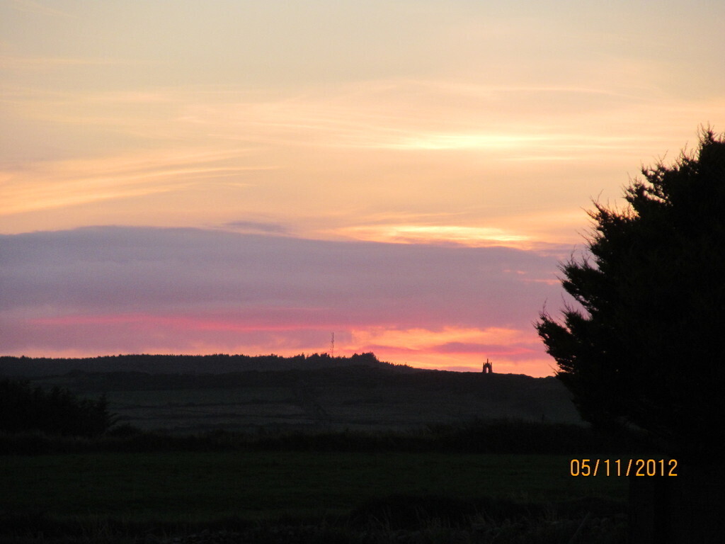 glass of wine evening at the cottage