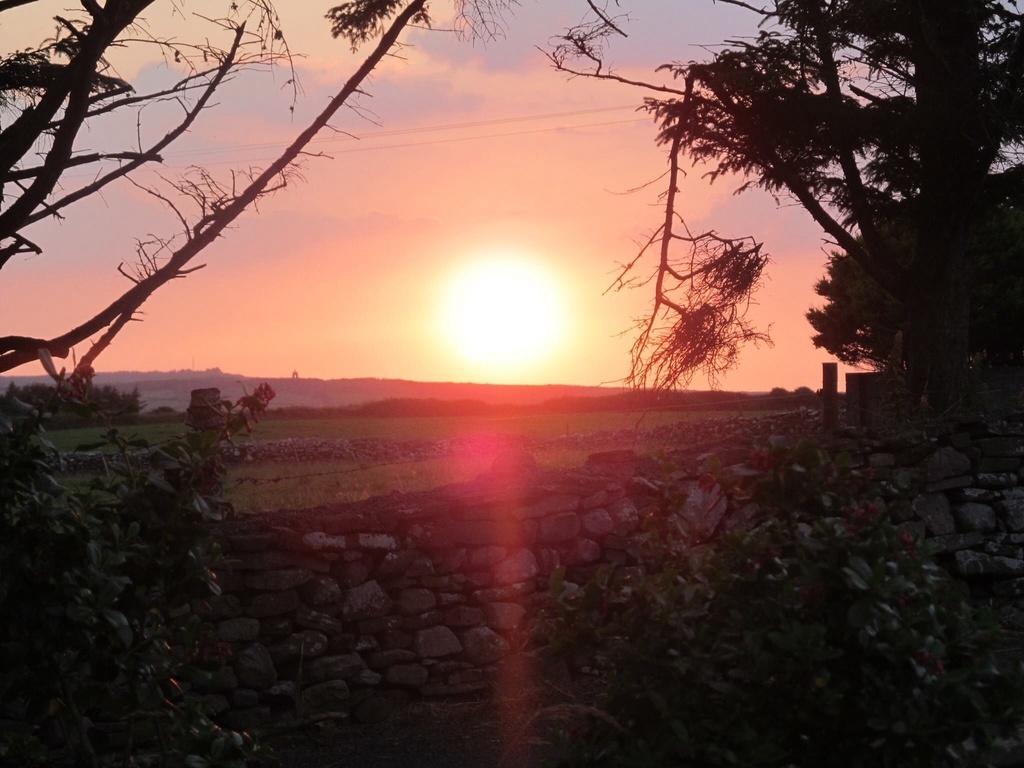  View of Sunset  out the kitchen window