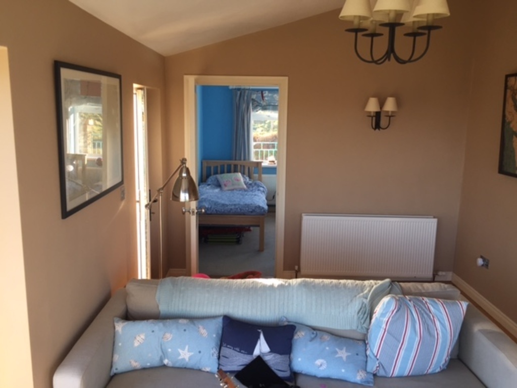 Sun Room looking toward Downstairs Bedroom
