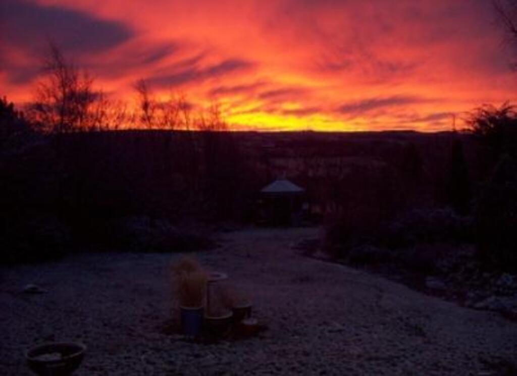 Sunrise from the deck