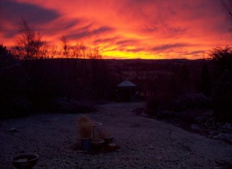 Sunrise from the deck