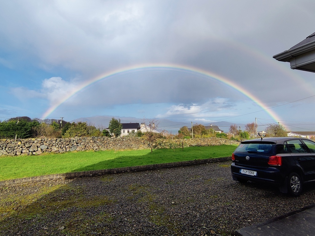 Rainbow from the front door