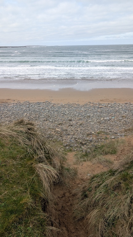 The beach in Spring (tide in)
