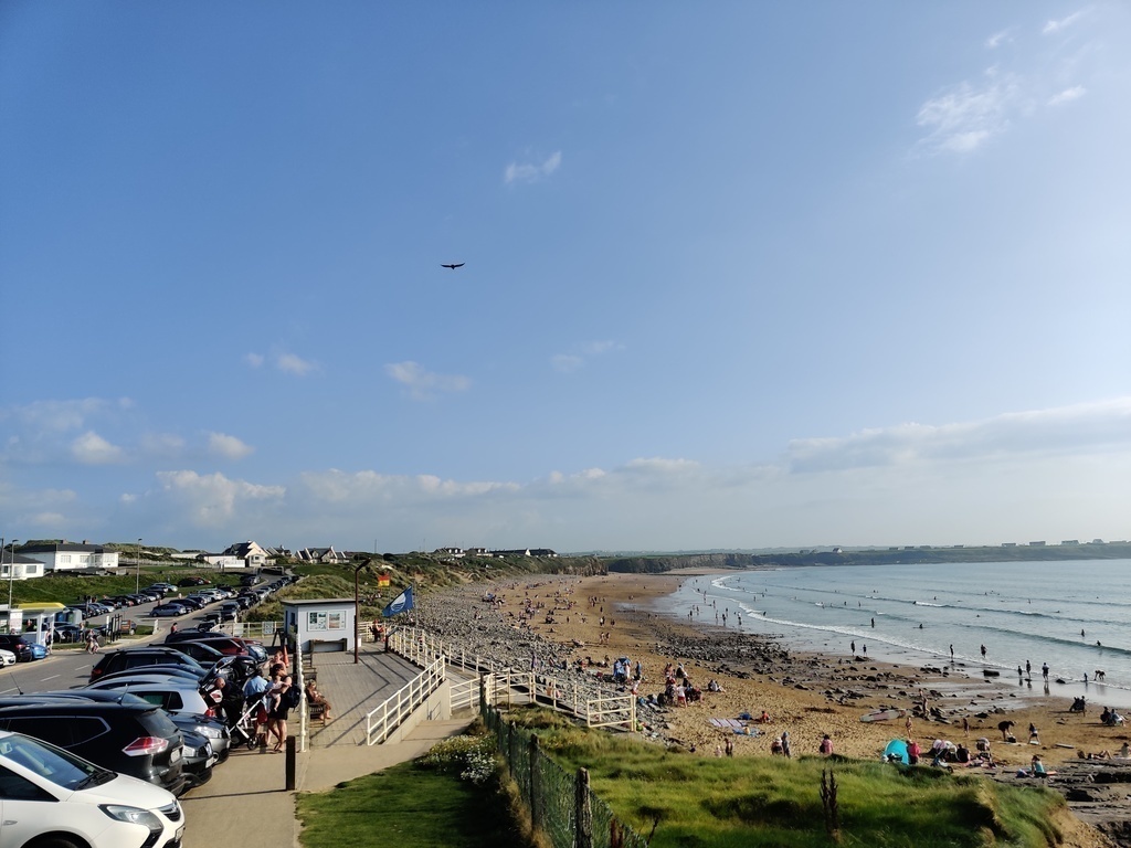 Spanish Point beach on a sunny summer's day