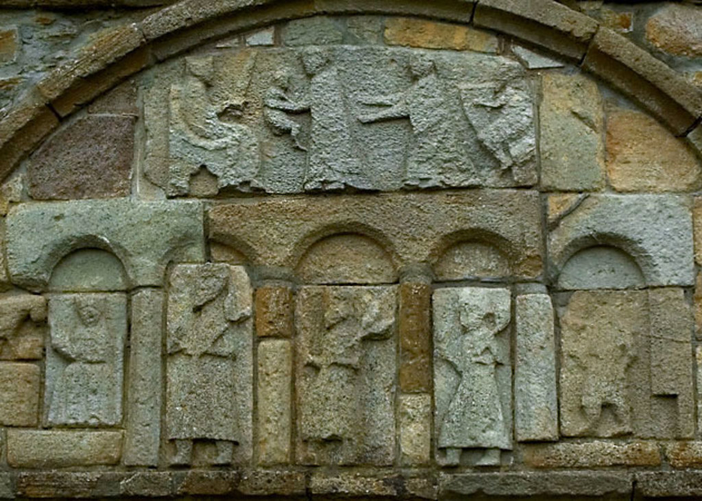 Engravings on St Declan's Cathedral