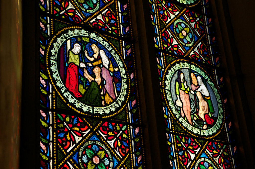 Window in St Cartages Cathedral Lismore