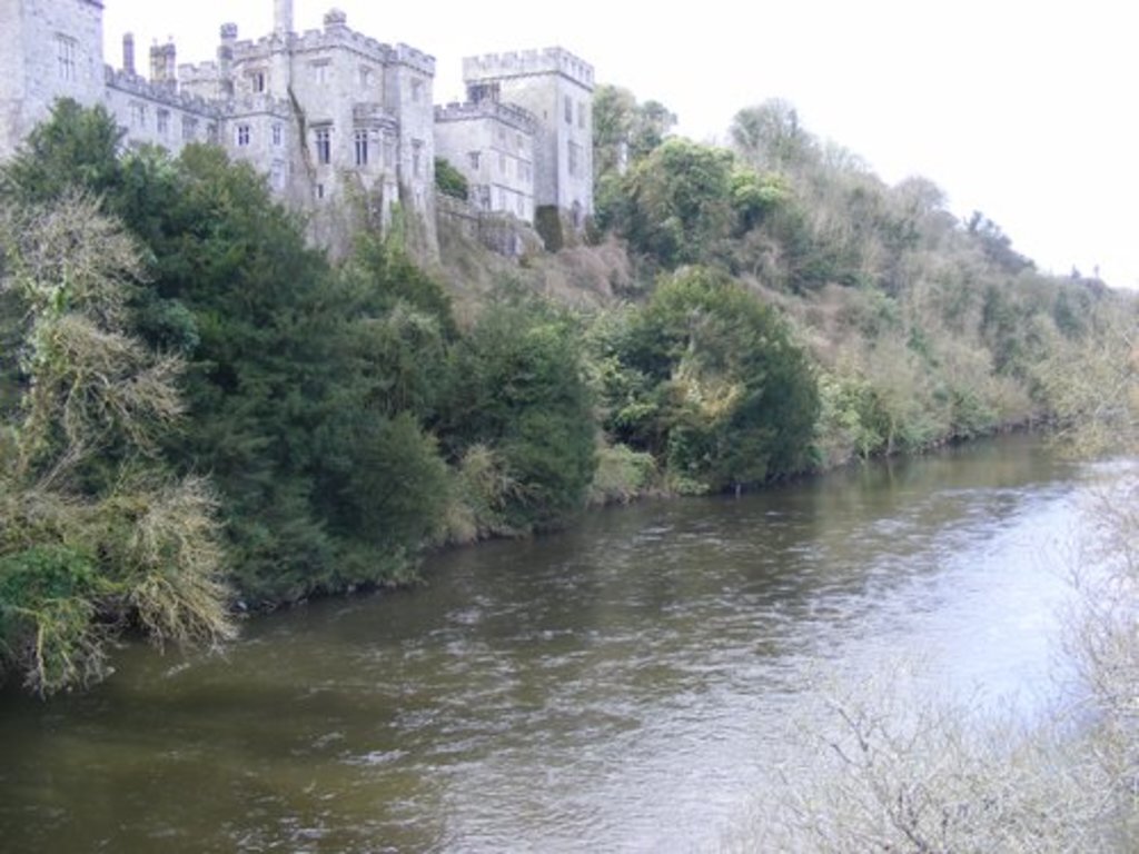 Beautiful Blackwater river flowing beside Lismore Castle