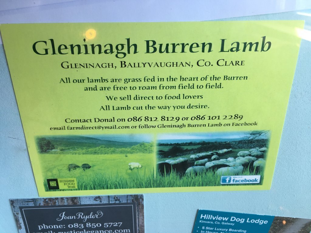 Local Burren lamb