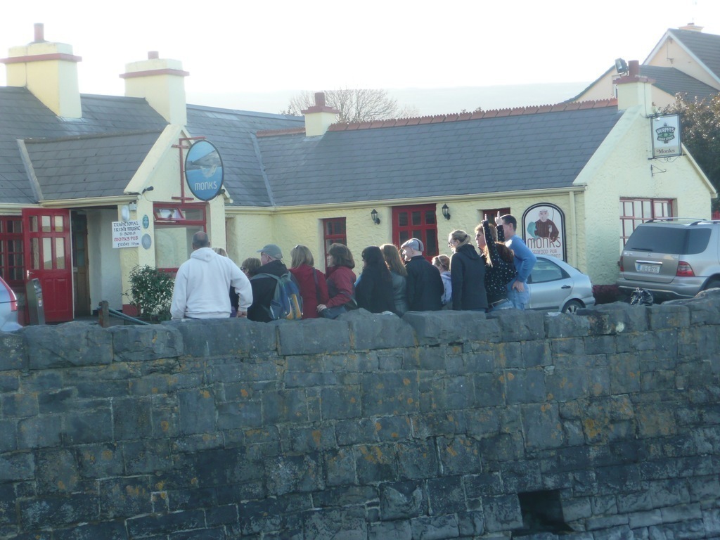 "Outside the pub" at Ballyvaughan pier
